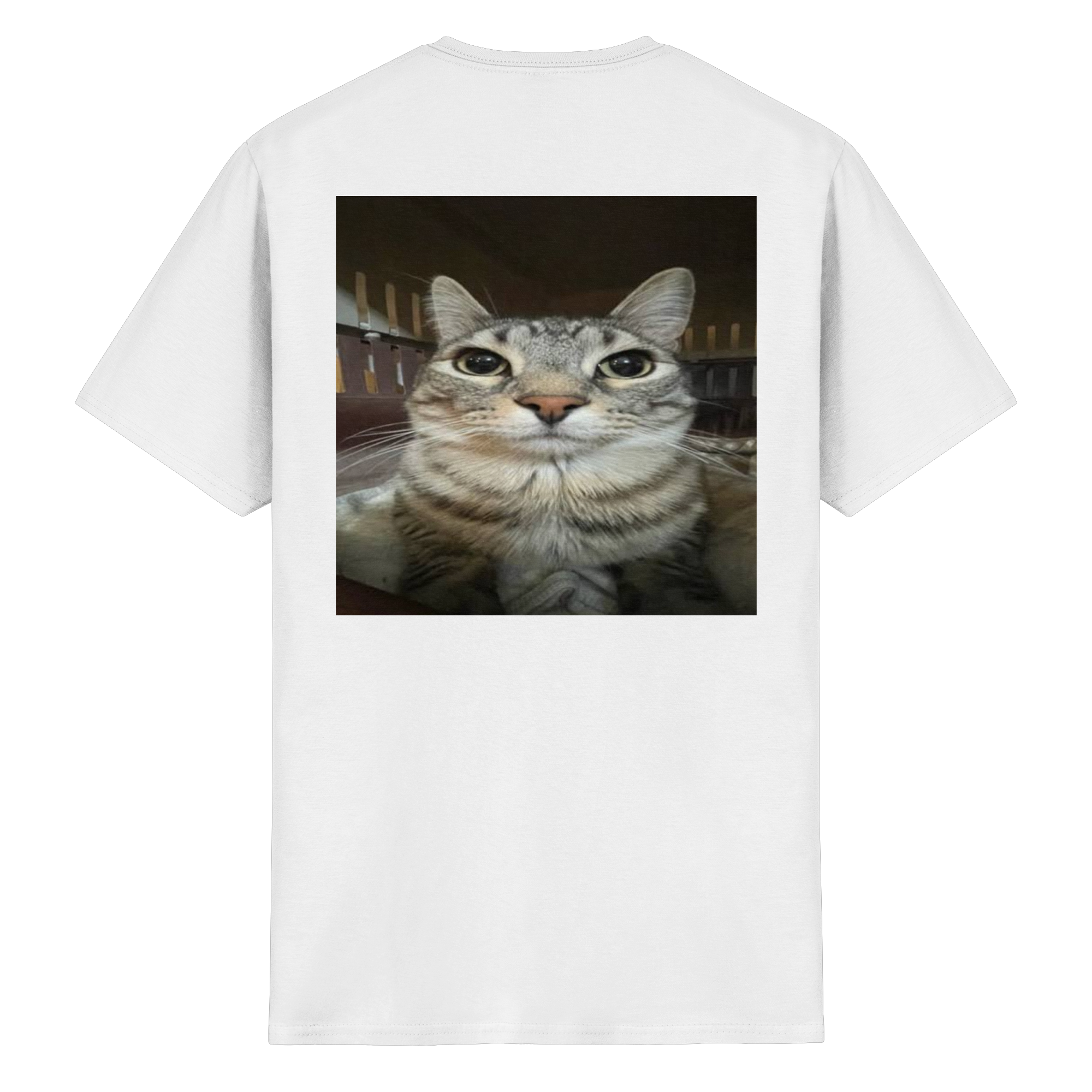 Staring cat meme  - Heavy Cotton T-Shirt