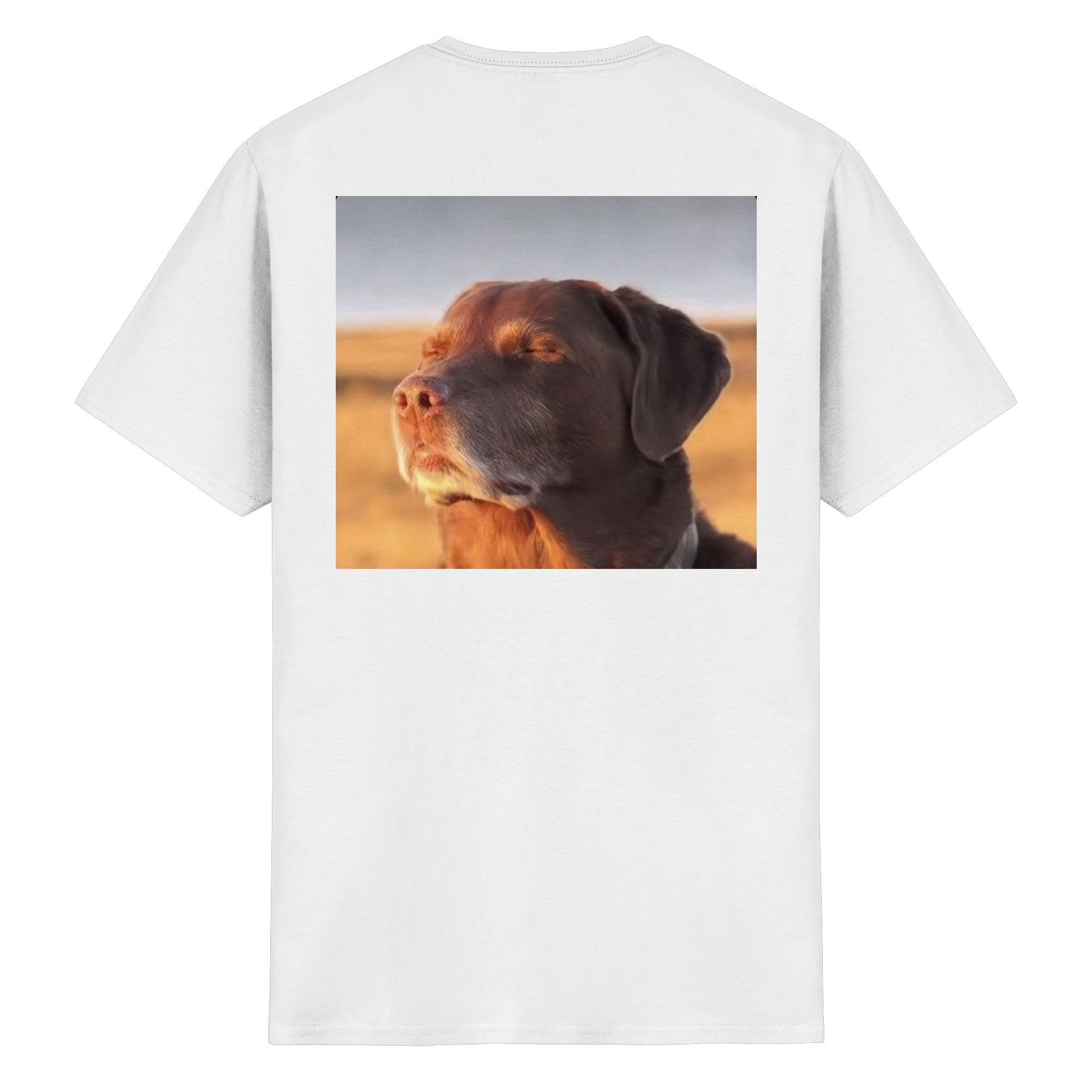 Dog with closed eyes meme - Heavy Cotton T-Shirt