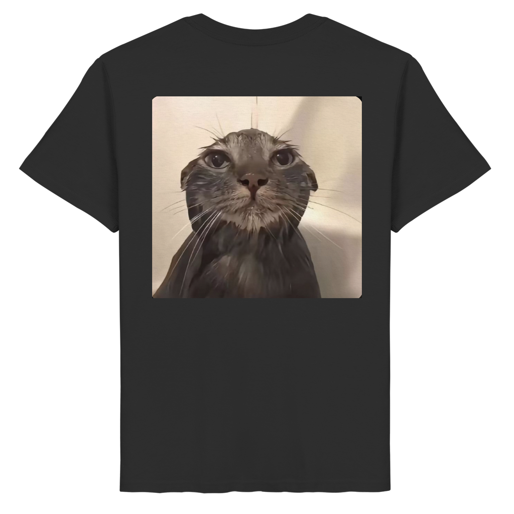 Wet Cat meme - Organic Basic Shirt