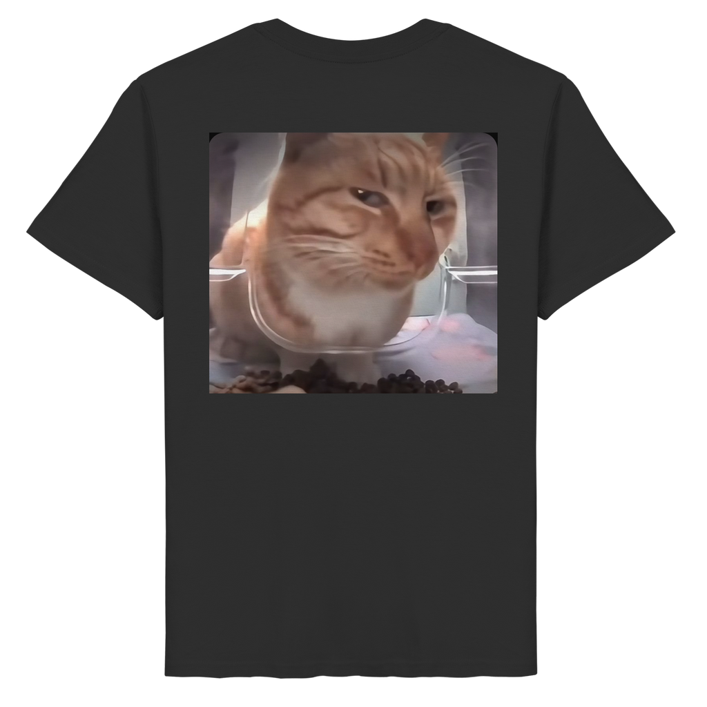 Suspicious cat meme  - Organic Basic Shirt