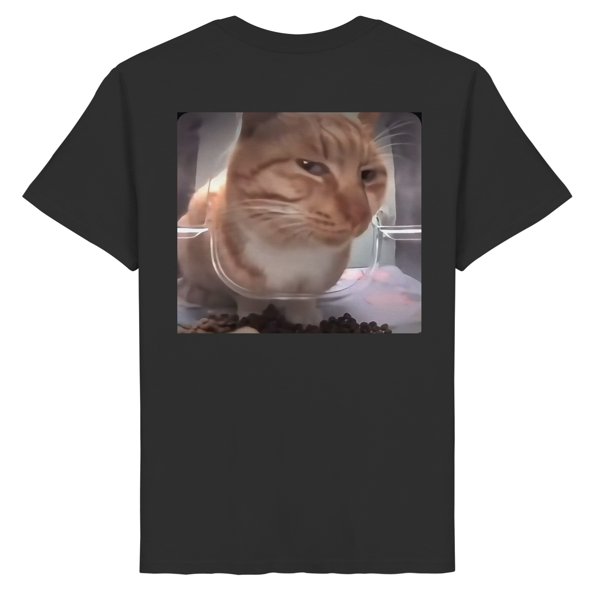 Suspicious cat meme  - Organic Basic Shirt