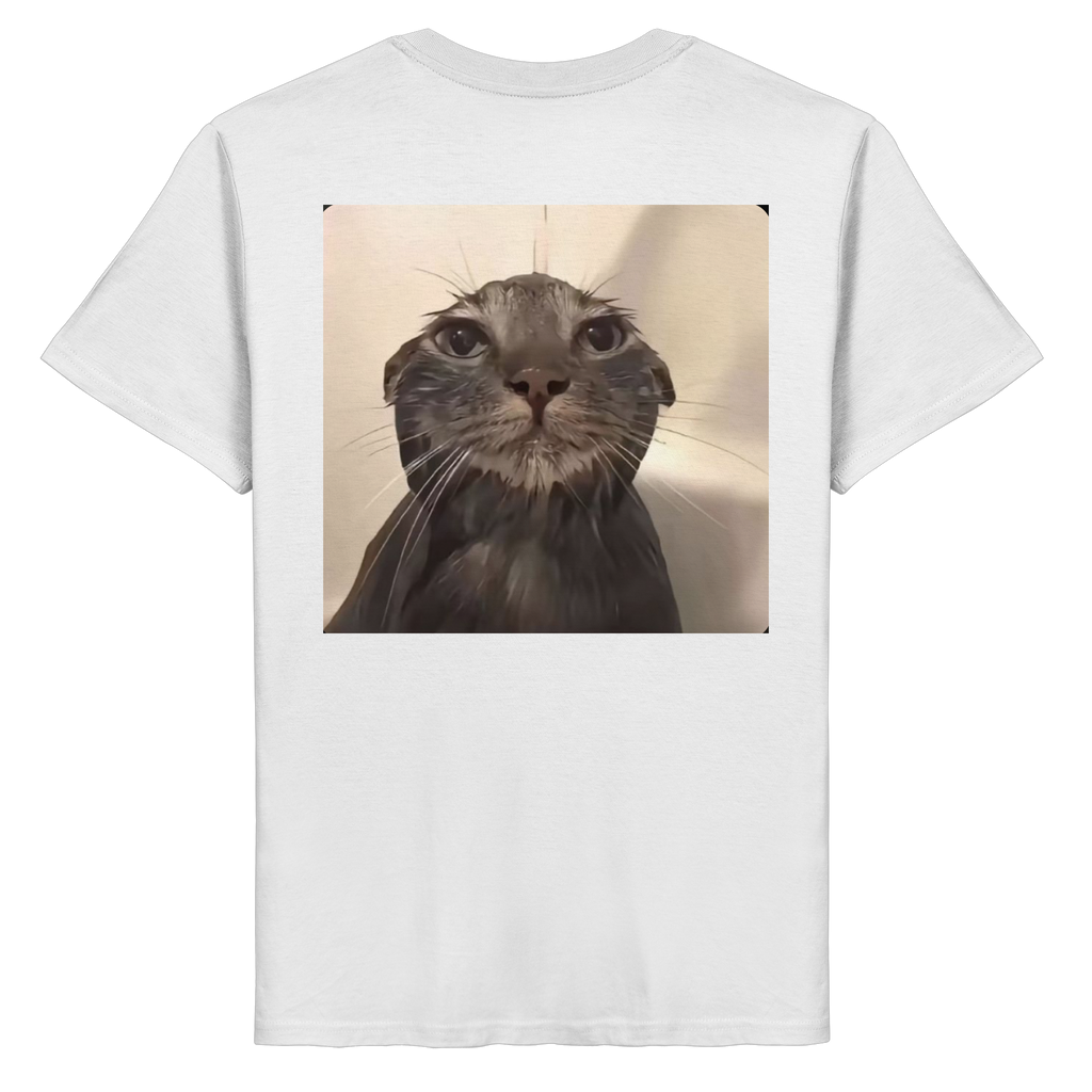 Wet Cat meme - Organic Basic Shirt