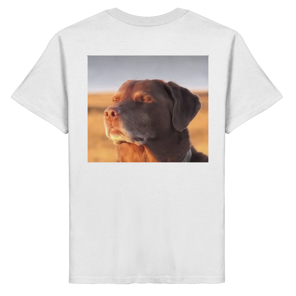 Dog with closed eyes meme - Organic Basic Shirt