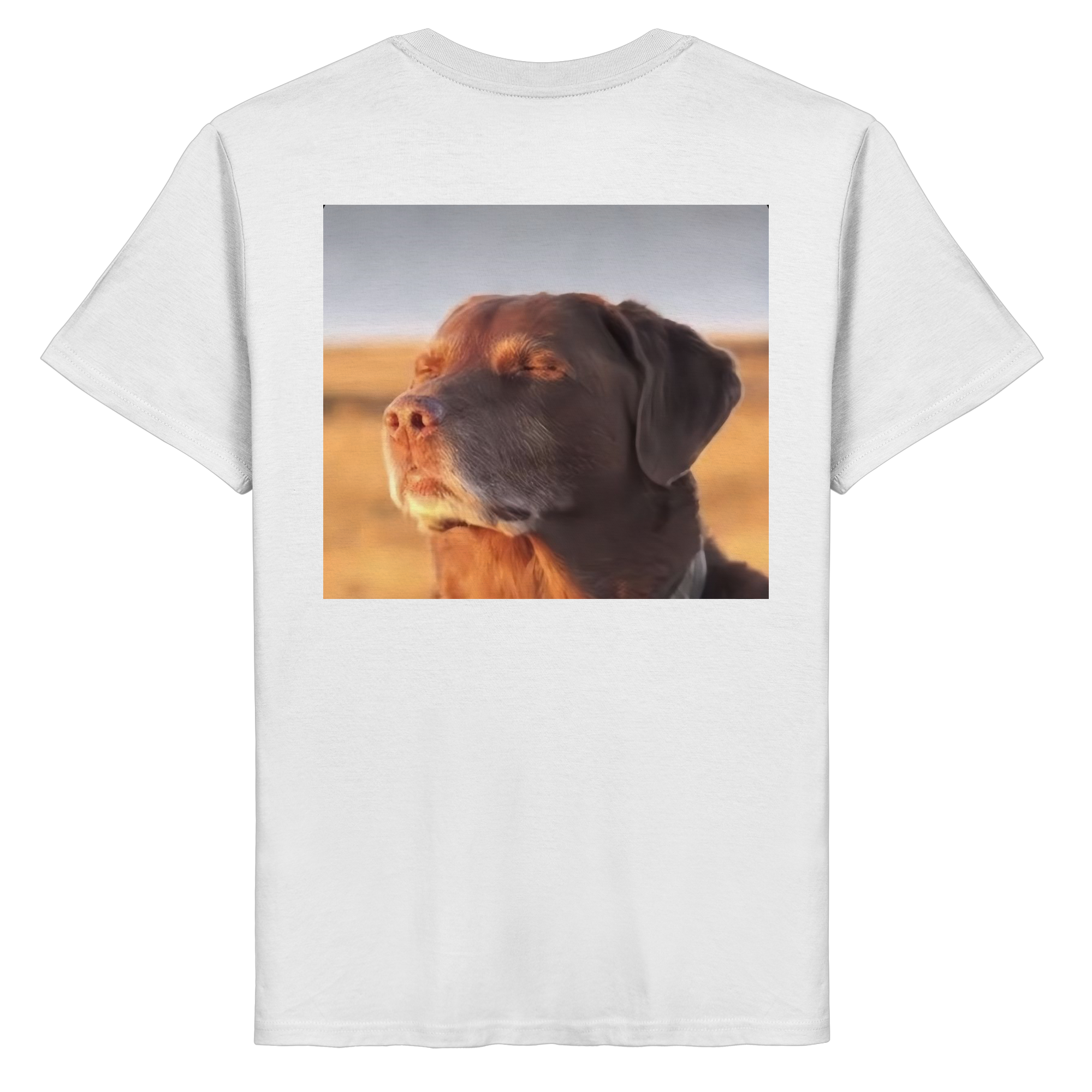 Dog with closed eyes meme - Organic Basic Shirt