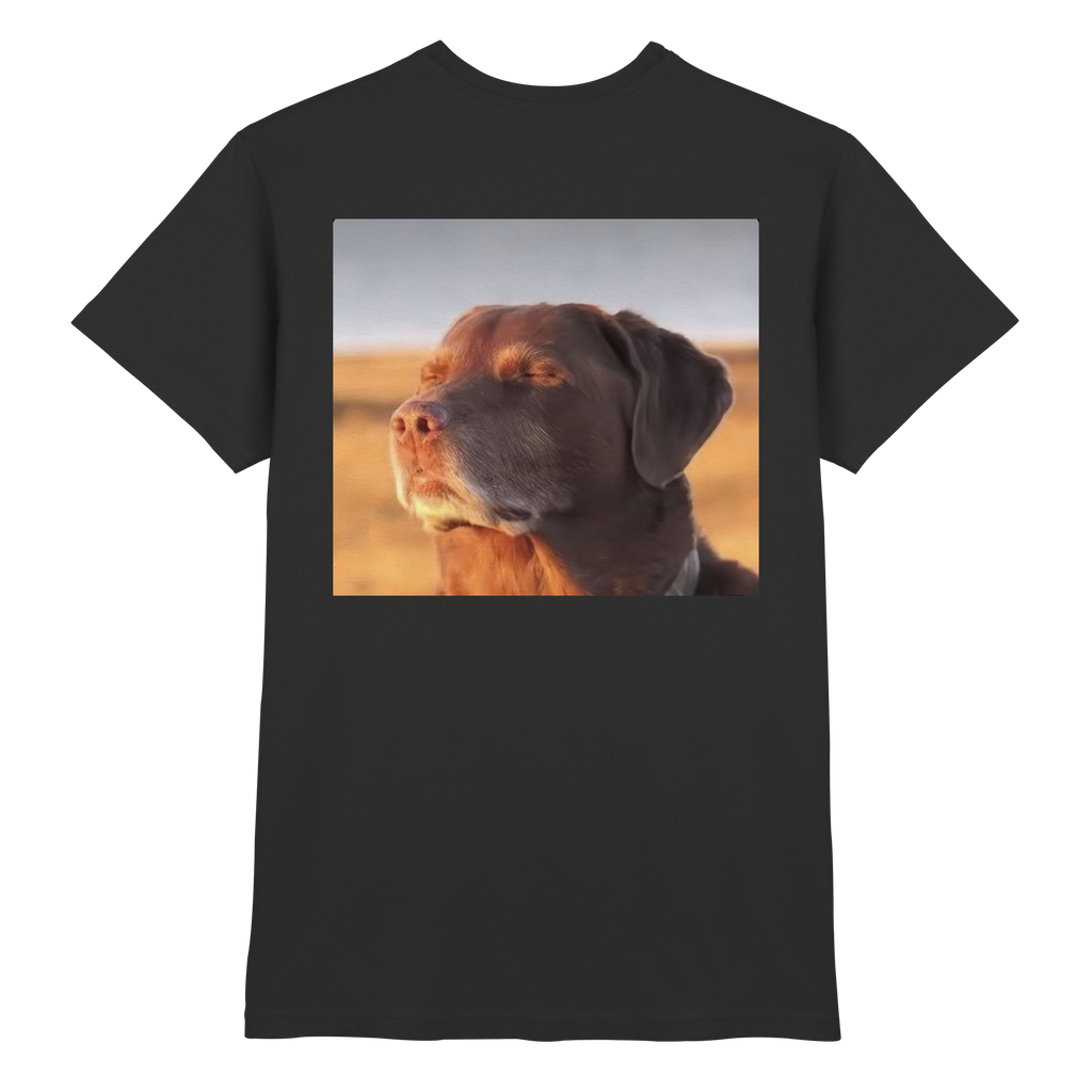 Dog with closed eyes meme - Premium Shirt