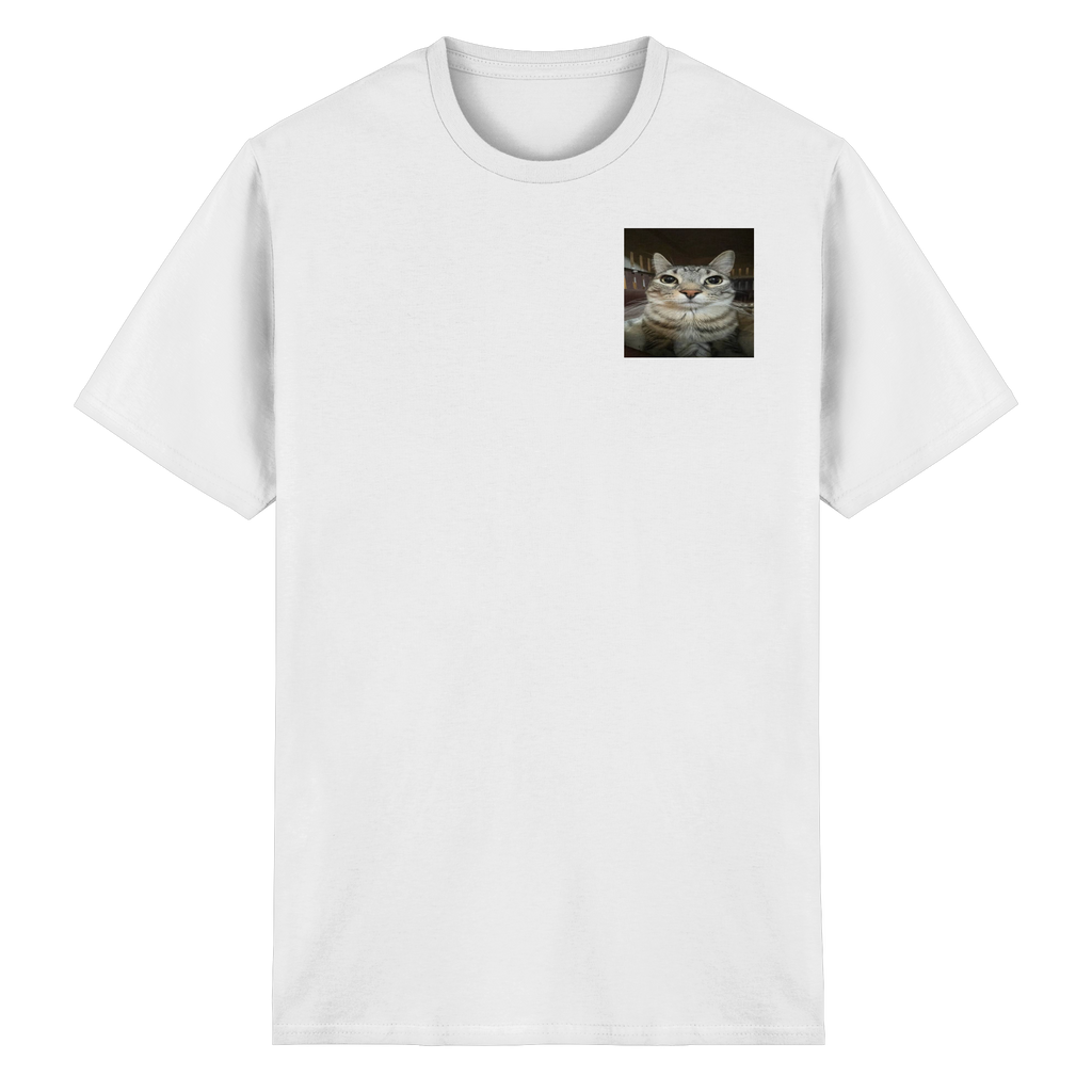 Staring cat meme  - Heavy Cotton T-Shirt