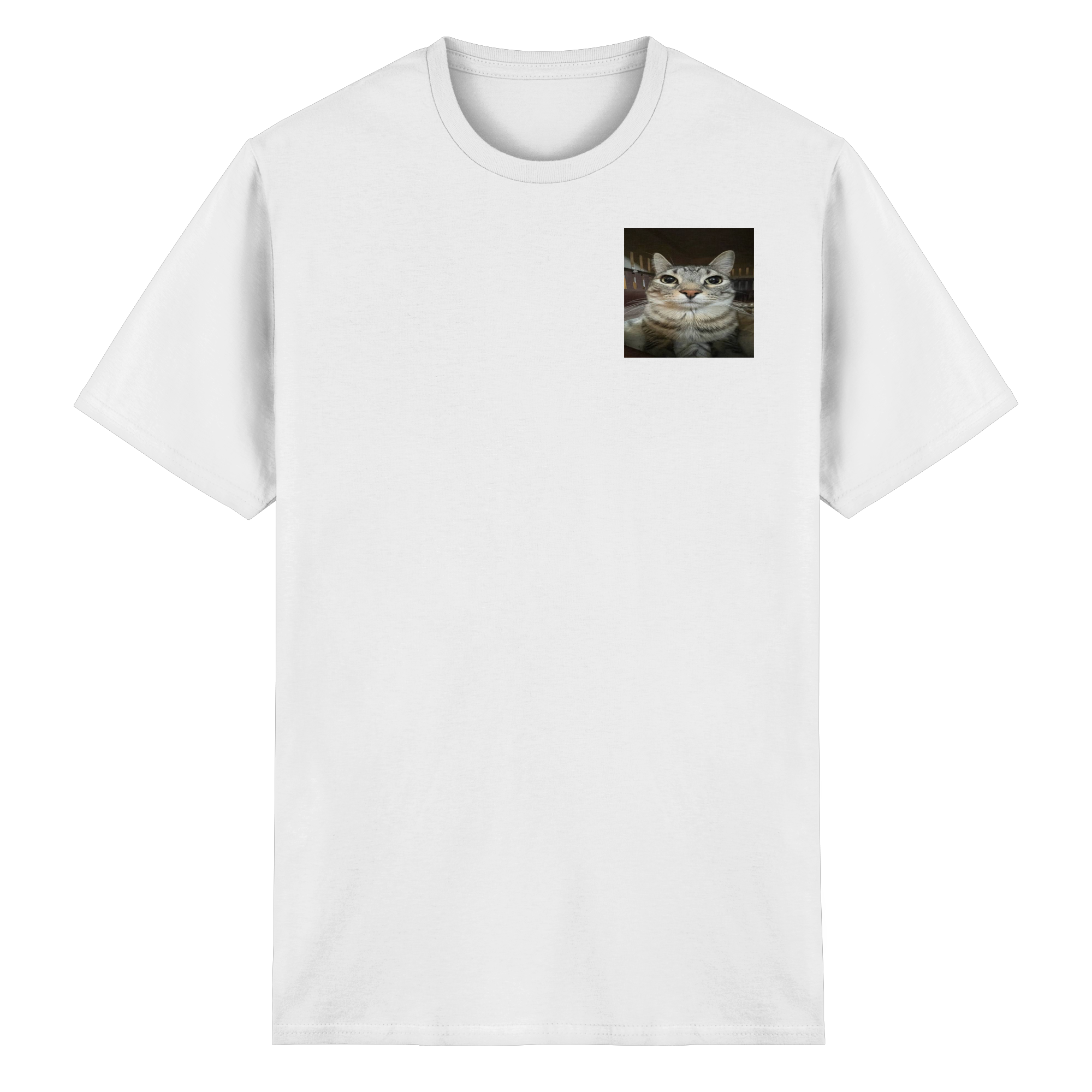Staring cat meme  - Heavy Cotton T-Shirt