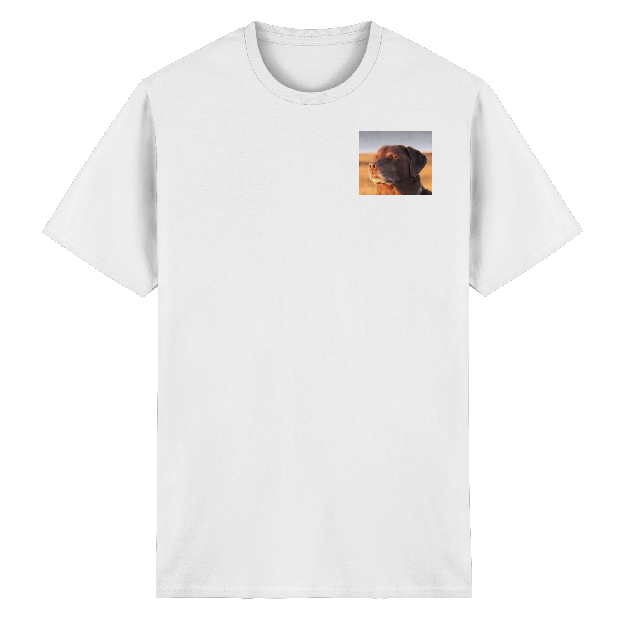 Dog with closed eyes meme - Heavy Cotton T-Shirt
