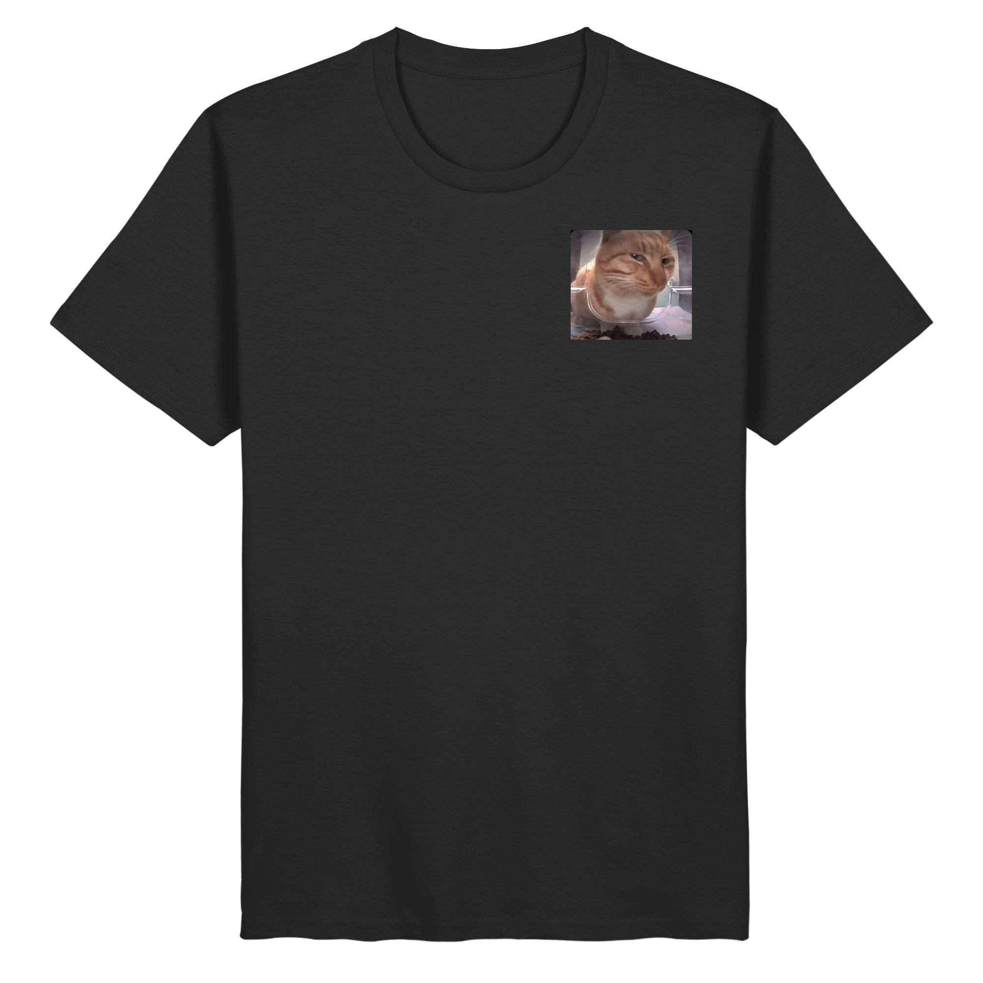 Suspicious cat meme  - Organic Basic Shirt