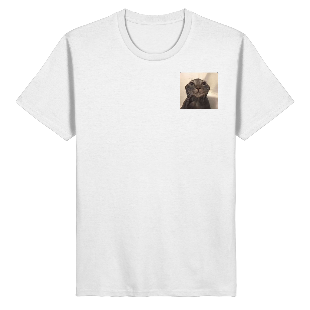 Wet Cat meme - Organic Basic Shirt