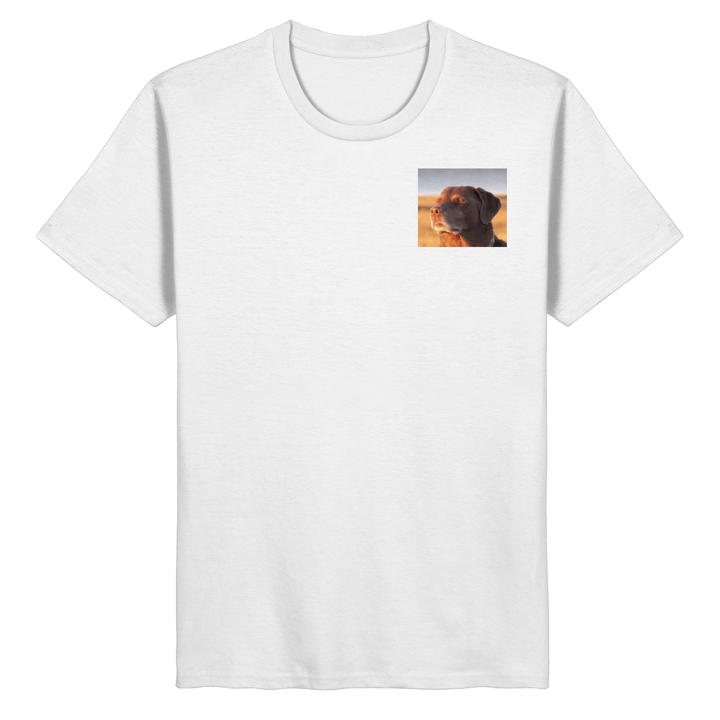Dog with closed eyes meme - Organic Basic Shirt