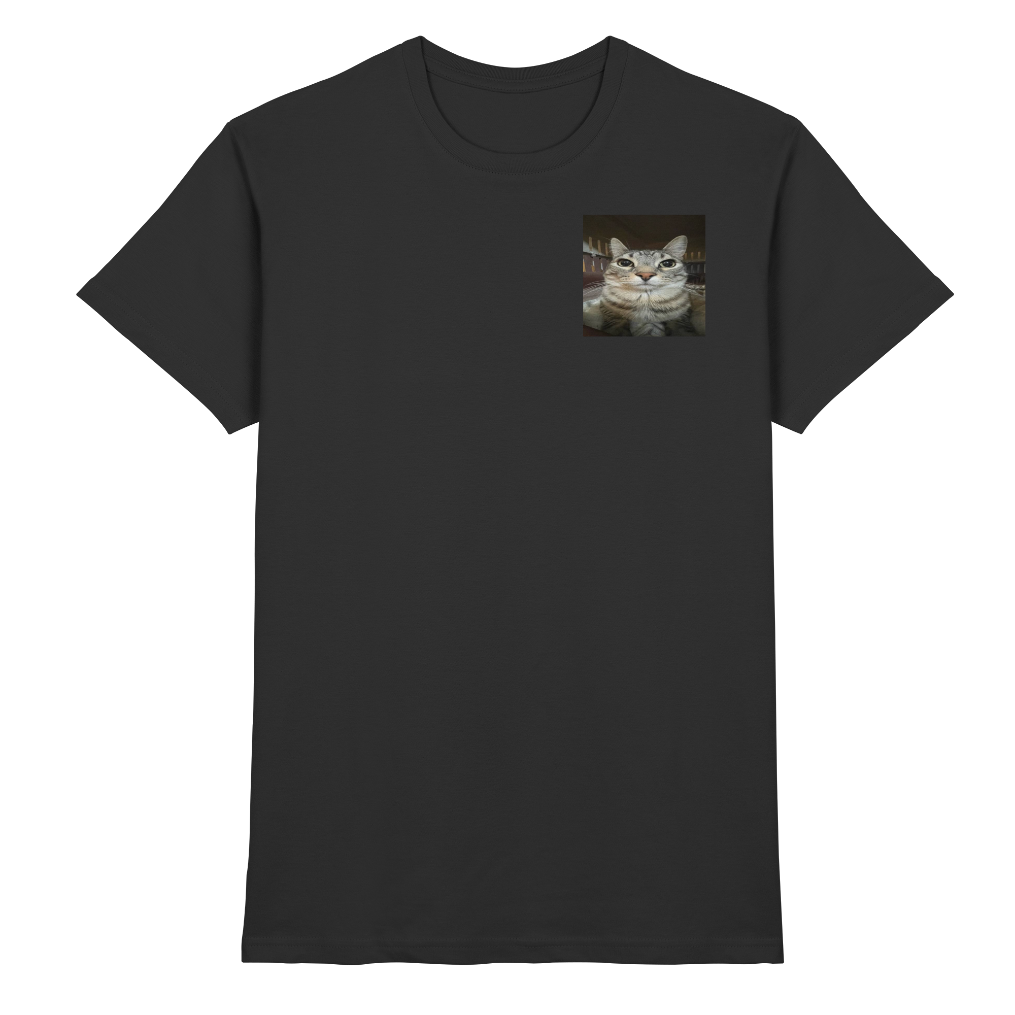 Staring cat meme  - Premium Shirt