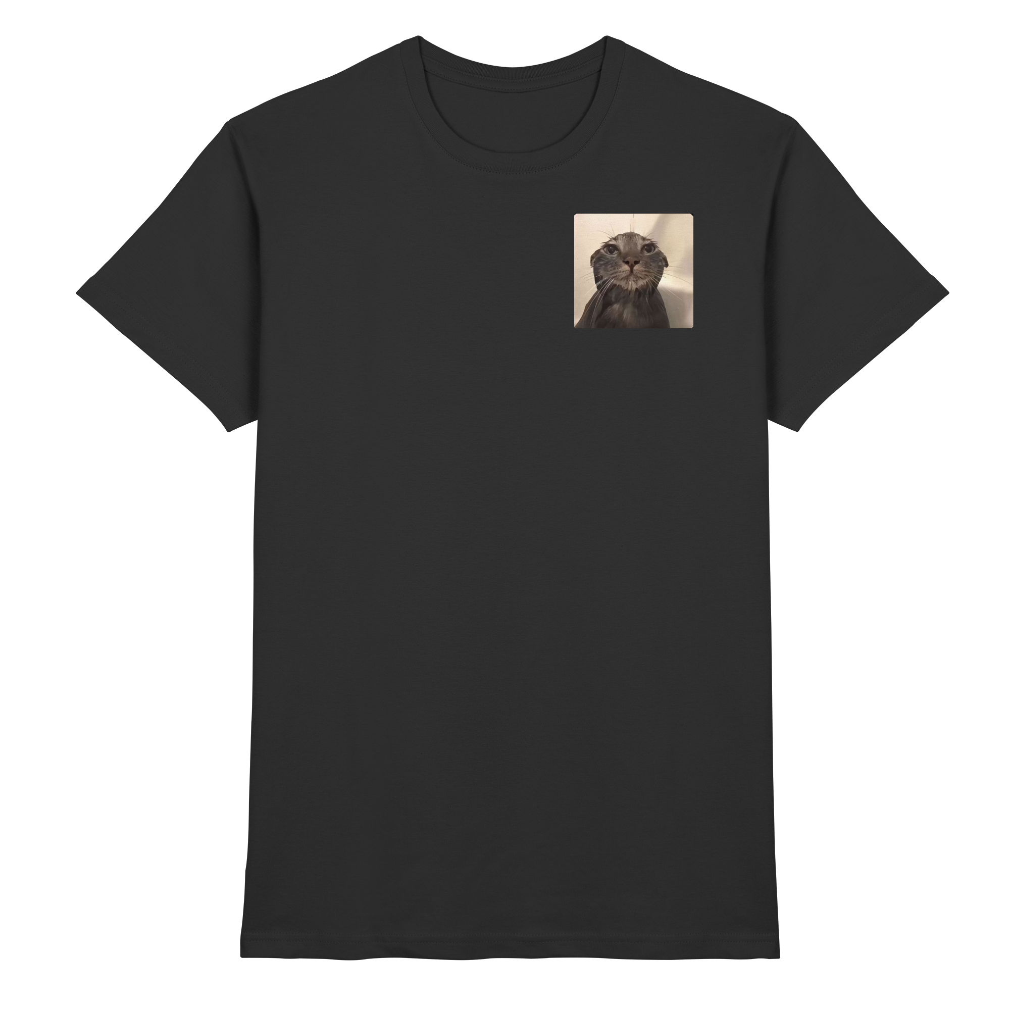 Wet Cat meme - Premium Shirt