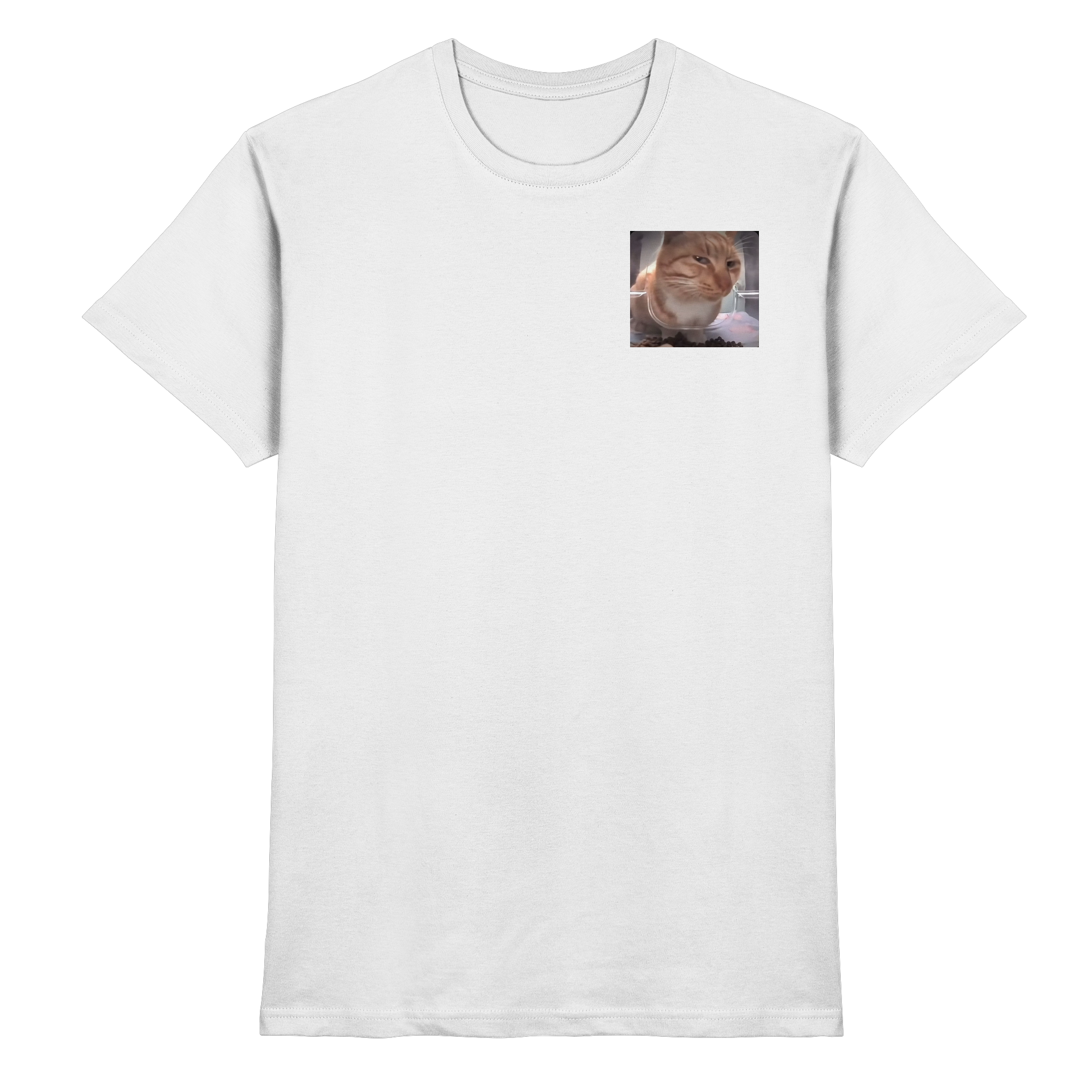 Suspicious cat meme  - Premium Shirt