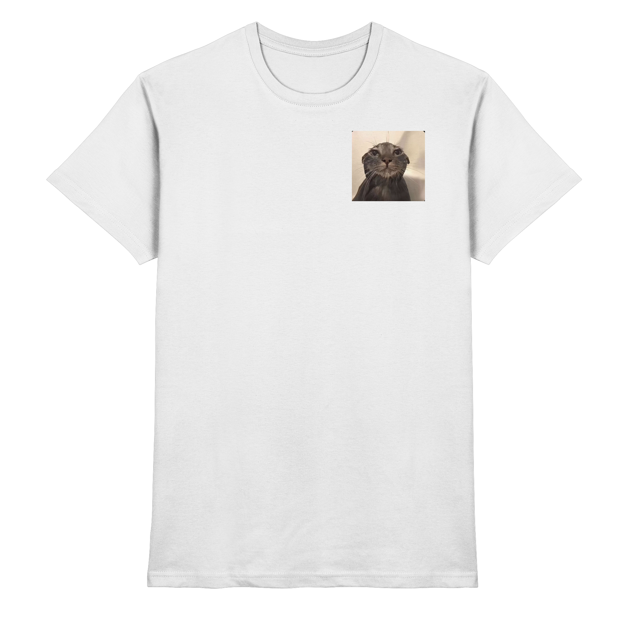 Wet Cat meme - Premium Shirt